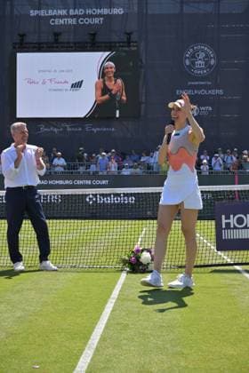25 06 2023, xbrx, tennis Bad Homburg Open WTA 250, emspor, v l farewell match Petkovic, Andrea GER , Petkovic, Andrea GER Bad Homburg