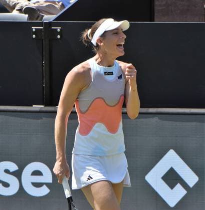 25 06 2023 Tennis, WTA, Bad Homburg Open 2023 Farewell match of tennis player Andrea Petkovic GER good mood Petkovic, Andrea GER , emspor, DFL regulations prohibit any use of photographs as image sequences and or quasi video