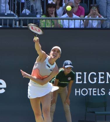 25 06 2023 Tennis, WTA, Bad Homburg Open 2023 Farewell match of tennis player Andrea Petkovic GER good mood Petkovic, Andrea GER , emspor, DFL regulations prohibit any use of photographs as image sequences and or quasi video