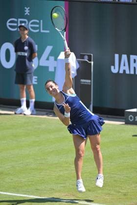 25 06 2023, xbrx, tennis Bad Homburg Open WTA 250, emspor, v l Trevisan, Martina ITA , plays the ball, focused, concentrated Bad Homburg
