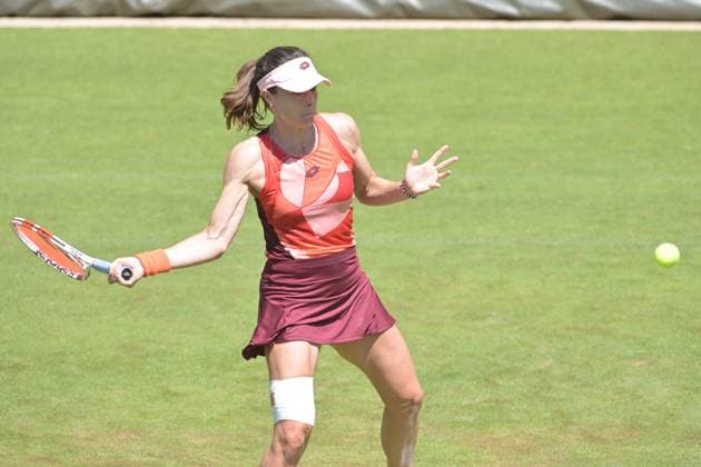 25 06 2023, xbrx, tennis Bad Homburg Open WTA 250, emspor, v l Cornet, Alize FRA , plays the ball Bad Homburg
