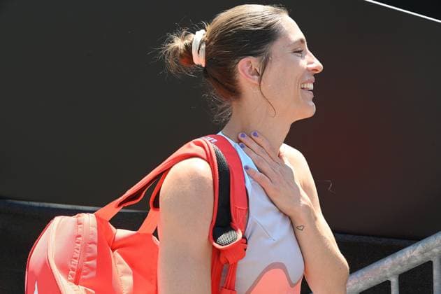 25 06 2023 Tennis, WTA, Bad Homburg Open 2023 Farewell match of tennis player Andrea Petkovic GER in good mood for last match Andrea Petkovic emspor, DFL regulations prohibit any use of photographs as image sequences and or quasi video