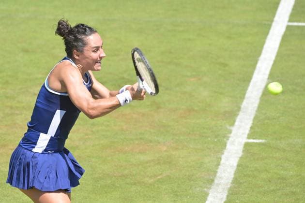 25 06 2023, xbrx, tennis Bad Homburg Open WTA 250, emspor, v l Trevisan, Martina ITA , plays the ball, focused, concentrated Bad Homburg