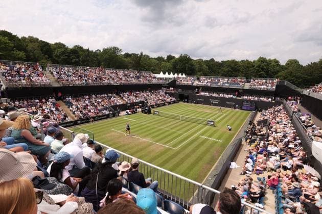 Mandatory Credit: Photo by Ryan Browne Shutterstock (13977110i) A general view during the Final of the Rothesay Classic. Rothesay Classic, Day Seven, Tennis, Edgbaston Priory Club, Birmingham, UK - 25 Jun 2023 Rothesay Classic, Day Seven, Tennis, Edgbaston Priory Club, Birmingham, UK - 25 Jun 2023 Copyright: xRyanxBrowne Shutterstockx 13977110i