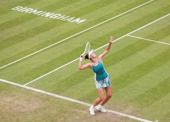 Mandatory Credit: Photo by Ryan Browne Shutterstock (13977110l) Barbora Krejcikova of the Czech Republic Rothesay Classic, Day Seven, Tennis, Edgbaston Priory Club, Birmingham, UK - 25 Jun 2023 Rothesay Classic, Day Seven, Tennis, Edgbaston Priory Club, Birmingham, UK - 25 Jun 2023 Copyright: xRyanxBrowne Shutterstockx 13977110l