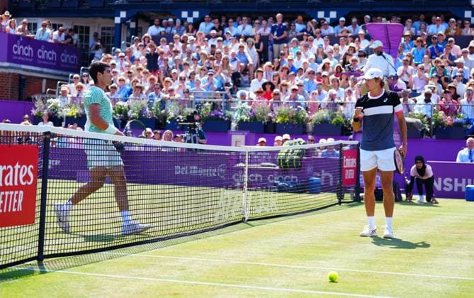 Tennis, ATP Tournament in London, Queens Club, Final, Carlos Alcaraz - Alex de Minaur