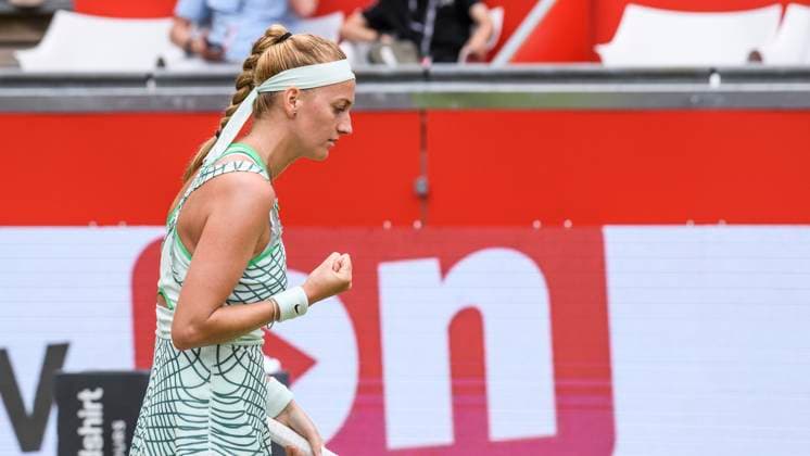 Petra Kvitova tennis player, jubilation, joy, GER, Berlin, final, tennis bett1open, WTA 500, season 2022 2023, 25 06 23, 2023, Steffi Graf Stadium, GER, Berlin, final, tennis bett1open, WTA 500, season 2022 2023, 25 06 23, 2023, Steffi Graf Stadium, photo Eibner Pressefoto Uwe Koch Berlin Copyright: xEibner-Pressefoto UwexKochx EP_UKH