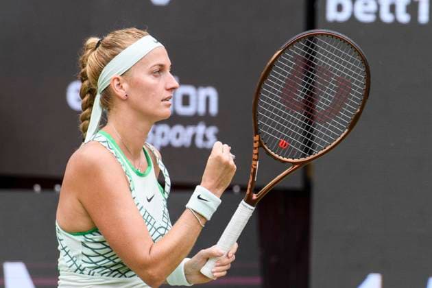 Petra Kvitova tennis player, jubilation, joy, GER, Berlin, final, tennis bett1open, WTA 500, season 2022 2023, 25 06 23, 2023, Steffi Graf Stadium, GER, Berlin, final, tennis bett1open, WTA 500, season 2022 2023, 25 06 23, 2023, Steffi Graf Stadium, photo Eibner Pressefoto Uwe Koch Berlin Copyright: xEibner-Pressefoto UwexKochx EP_UKH