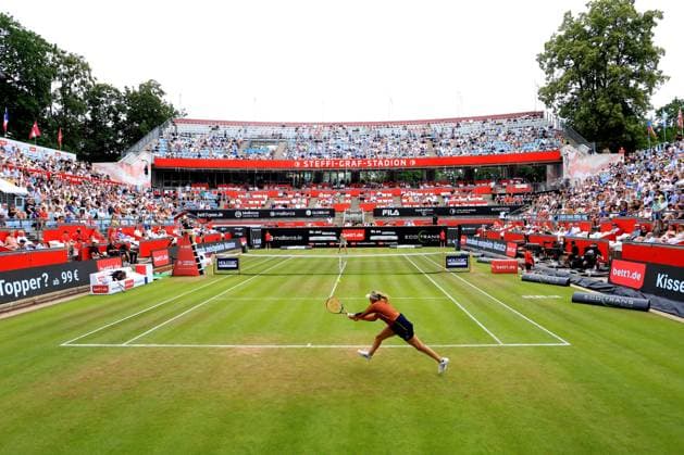 DEU, bett1open, 25 06 2023, Rot Weiss Tennisanlage, Berlin, DEU, bett1open, in picture Petra Kvitova vs Donna Vekic stadium interior view photo Juergen Engler nordphoto GmbH nordphotoxGmbHx xEngler nph00076