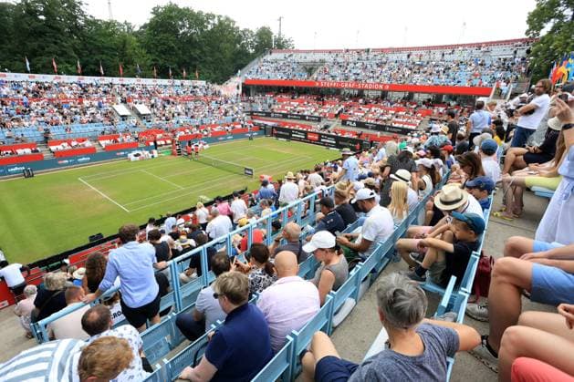DEU, bett1open, 25 06 2023, Rot Weiss Tennisanlage, Berlin, DEU, bett1open, in picture Petra Kvitova vs Donna Vekic stadium interior view photo Juergen Engler nordphoto GmbH nordphotoxGmbHx xEngler nph00076