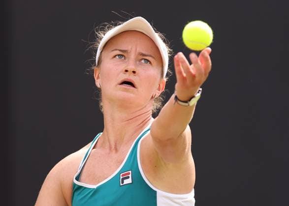 Mandatory Credit: Photo by Ryan Browne Shutterstock (13977110av) Barbora Krejcikova of the Czech Republic Rothesay Classic, Day Seven, Tennis, Edgbaston Priory Club, Birmingham, UK - 25 Jun 2023 Rothesay Classic, Day Seven, Tennis, Edgbaston Priory Club, Birmingham, UK - 25 Jun 2023 Copyright: xRyanxBrowne Shutterstockx 13977110av