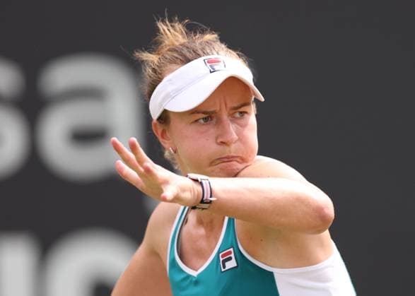 Mandatory Credit: Photo by Ryan Browne Shutterstock (13977110ay) Barbora Krejcikova of the Czech Republic Rothesay Classic, Day Seven, Tennis, Edgbaston Priory Club, Birmingham, UK - 25 Jun 2023 Rothesay Classic, Day Seven, Tennis, Edgbaston Priory Club, Birmingham, UK - 25 Jun 2023 Copyright: xRyanxBrowne Shutterstockx 13977110ay
