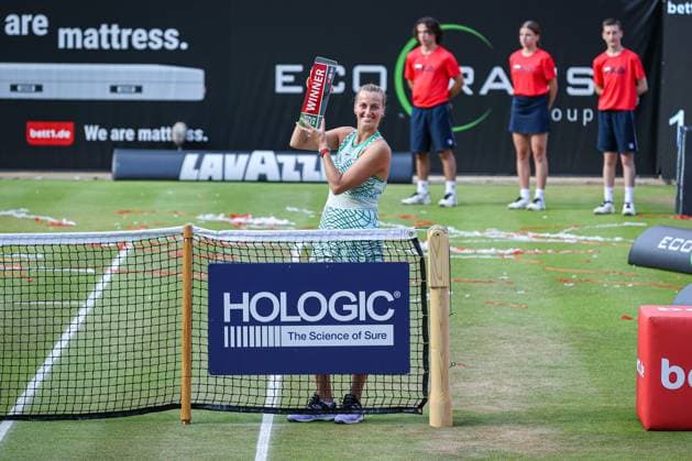 Winner of bett1open 2023 Petra KVITOVA CZE, final singles, bett1open presented by ecotrans Group, Berlin, LTTC Rot Weiß Berlin, 25 06 2023, Copyright: xClaudioxGärtnerx