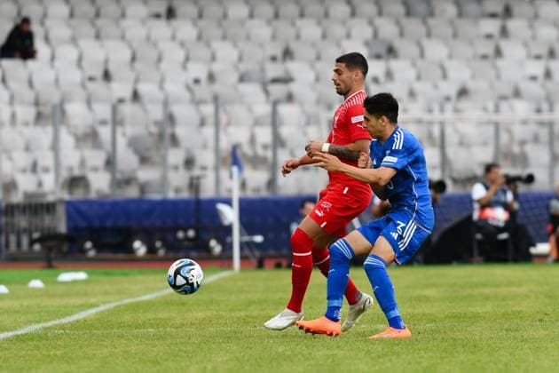 UEFA European Under-21 Championship Group D: Switzerland U21, U 21 vs Italy U21 Kastriot Imeri in action during UEFA European Under-21 Championship Group D: Switzerland U21 vs Italy U21, disputed on Cluj Arena, 25 June 2023 Cluj-Napoca Cluj Arena Romania Copyright: xAncaxTepeix