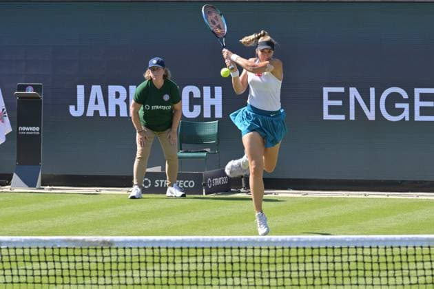 25 06 2023, xbrx, tennis Bad Homburg Open WTA 250, emspor, v l Lisicki, Sabine GER , plays the ball, focused, concentrated Bad Homburg