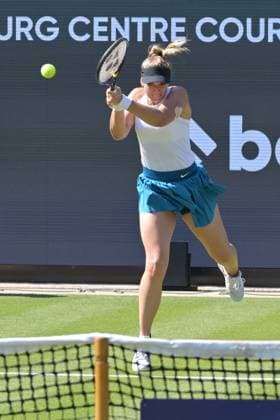 25 06 2023, xbrx, tennis Bad Homburg Open WTA 250, emspor, v l Lisicki, Sabine GER , plays the ball, focused, concentrated Bad Homburg