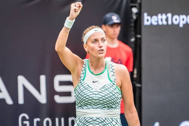 Bett1 Open WTA 500 Berlin, 24 06 2023 Petra Kvitova Czech Republic celebrates Bett1 Open Final WTA 500 Steffi Graf Stadium, Rot Weiss Tennis Club, Berlin, 24 06 2023 Bett1Open Copyright: xBEAUTIFULxSPORTS LucianoxLimax