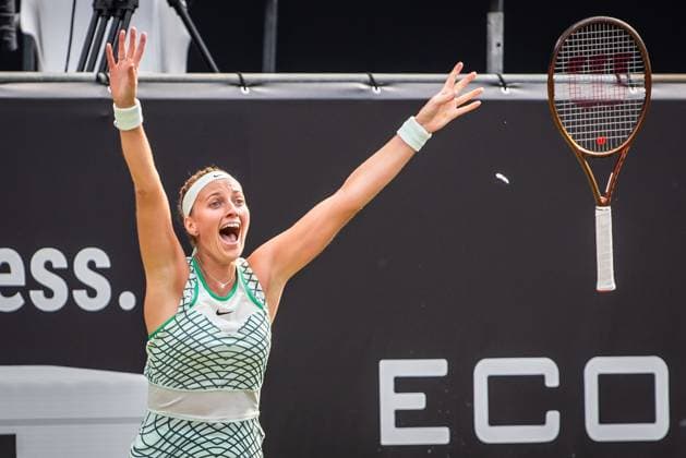 Bett1 Open WTA 500 Berlin, 24 06 2023 Petra Kvitova Czech Republic celebrates the title Bett1 Open Final WTA 500 Steffi Graf Stadium, Rot Weiss Tennis Club, Berlin, 24 06 2023 Bett1Open Copyright: xBEAUTIFULxSPORTS LucianoxLimax