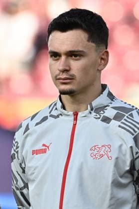 CLUJ-NAPOCA, ROMANIA - JUNE 22: Fabian Rieder of Switzerland during the UEFA Under-21 Euro 2023 Group D match between Norway and Switzerland at stadium Dr. Constantin Radulescu, June 22, 2023 in Cluj-Napoca, R Norway v Switzerland - UEFA Under-21 Euro 2023 Copyright: xSebastianxFrejx