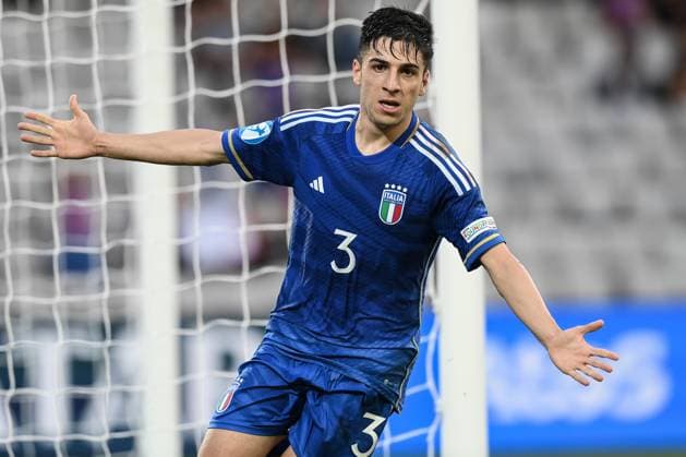 Db Cluj (Romania) 25 06 2023 - Euro 2023 Svizzera-Italia U21, U 21 foto Daniele Buffa Image nella foto: esultanza gol Fabiano Parisi 