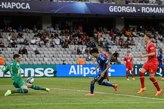 Db Cluj (Romania) 25 06 2023 - Euro 2023 Svizzera-Italia U21, U 21 foto Daniele Buffa Image nella foto: gol Fabiano Parisi 