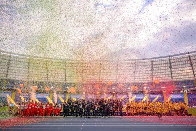 Bilder des Jahres 2023, Sport 06 Juni Sport Themen der Woche KW25 Sport Bilder des Tages 230625 Winning teams of the team athletics during day 4 of the Europaspiele on June 25, 2023 in Katowice. Teams of Poland, Italy and Germany. Photo: Jesper Zerman BILDBYRAN COP 234 JZ0383 friidrott athletics friidrett europeiska spelen 2023 european games 2023 europeiska spelen european games 4 bbeng *** 230625 Winning teams of the team athletics during day 4 of the European Games on June 25, 2023 in Katowice Teams of Poland, Italy and Germany Photo Jesper Zerman BILDBYRAN COP 234 JZ0383 friidrott athletics friidrett europeiska spelen 2023 european games 2023 europeiska spelen european games 4 bbeng  Copyright: JESPERxZERMAN BB230625JZ135