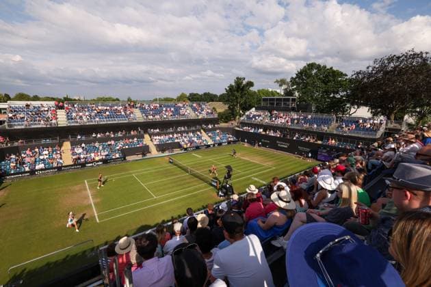 Mandatory Credit: Photo by Ryan Browne Shutterstock (13977110bm) A general view during the Women s Doubles Final of the Rothesay Classic. Rothesay Classic, Day Seven, Tennis, Edgbaston Priory Club, Birmingham, UK - 25 Jun 2023 Rothesay Classic, Day Seven, Tennis, Edgbaston Priory Club, Birmingham, UK - 25 Jun 2023 Copyright: xRyanxBrowne Shutterstockx 13977110bm