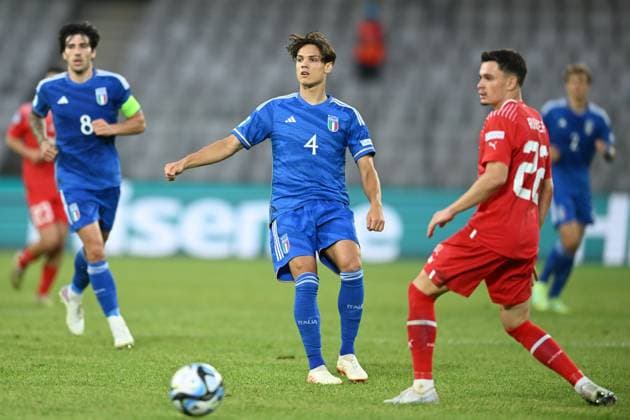 Samuele Ricci (Italy U21, U 21 during the UEFA Under 21 Championship Georgia-Romania 2023 match between Switzerland 2-3 Italy at Cluj Arena on June 25, 2023 in Cluj-Napoca, Romania. Noxthirdxpartyxsales  (222672027)