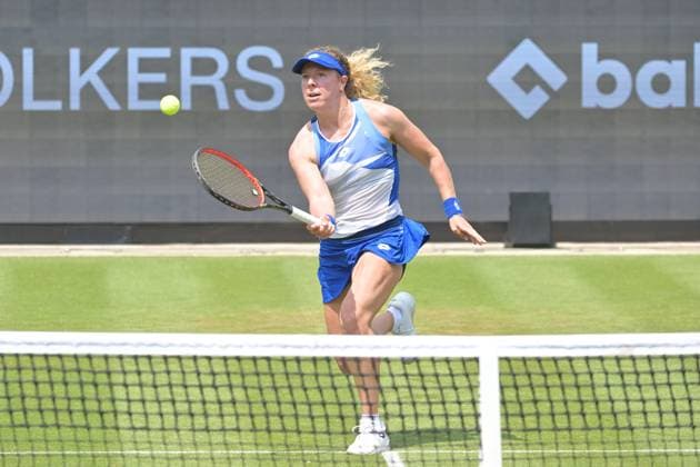 26 06 2023, xbrx, tennis Bad Homburg Open WTA 250, emspor, v l Friedsam, Anna Lena GER , plays the ball Bad Homburg