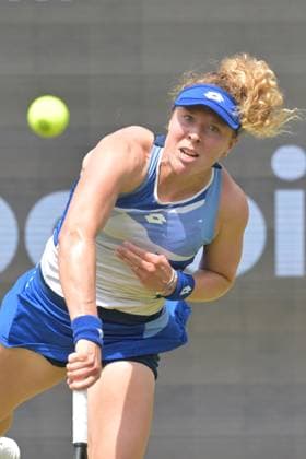 26 06 2023, xbrx, tennis Bad Homburg Open WTA 250, emspor, v l Friedsam, Anna Lena GER , plays the ball Bad Homburg