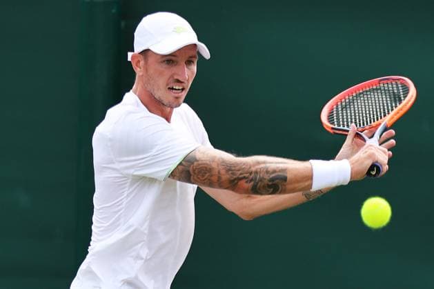 TENNIS - Wimbledon 2023 LONDON,ENGLAND,26.JUN.23 - TENNIS - ATP, Tennis Herren World Tour, Wimbledon, Grand Slam, qualification. Image shows Dennis Novak (AUT).  GEPAxpictures xAlanxGrieves