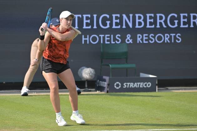 26 06 2023, xbrx, tennis Bad Homburg Open WTA 250, emspor, v l Kartal, Sonay GBR , plays the ball, focused, concentrated Bad Homburg