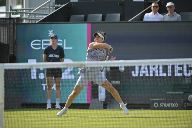 26 06 2023, xbrx, tennis Bad Homburg Open WTA 250, emspor, v l Andreescu, Bianca CAN , plays the ball, focused, concentrated Bad Homburg