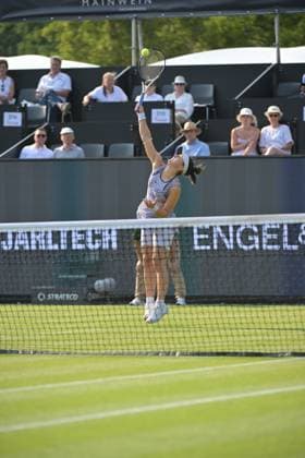 26 06 2023, xbrx, tennis Bad Homburg Open WTA 250, emspor, v l Andreescu, Bianca CAN , plays the ball, focused, concentrated Bad Homburg