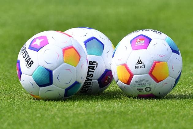 Soccer 2 Bundesliga training kick-off FC Schalke 04 on 26 06 2023 at the Parkstadion in Gelsenkirchen Derbystar Bundesliga Brillant APS v23 Official match balls of the Bundesliga in the season 2023 2024 xRx