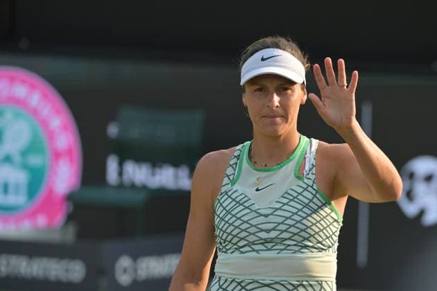 26 06 2023, xbrx, tennis Bad Homburg Open WTA 250, emspor, v l Maria, Tatjana GER ,professional warm up, gesticulating, gesturing with arms Bad Homburg