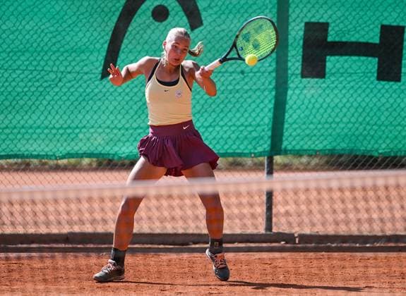27 06 2023, xpsx, tennis ITF tournament, v l Philippa Faerber Germany Bruchköbel Hesse Germany DEU