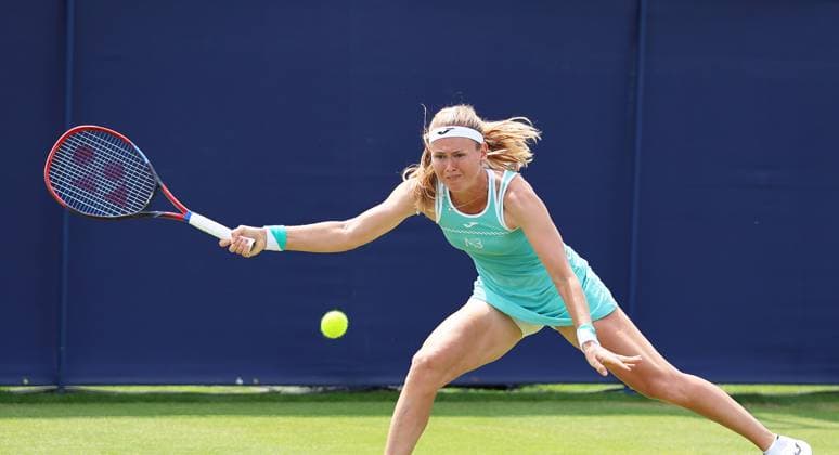 TENNIS - WTA, Tennis Damen Rothesay Open 2023 EASTBOURNE,ENGLAND,27.JUN.23 - TENNIS - WTA Tour, Rothesay Open. Image shows Marie Bouzkova (CZE).  GEPAxpictures xAlanxGrieves