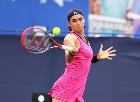 TENNIS - WTA, Tennis Damen Rothesay Open 2023 EASTBOURNE,ENGLAND,27.JUN.23 - TENNIS - WTA Tour, Rothesay Open. Image shows Caroline Garcia (FRA).  GEPAxpictures xAlanxGrieves