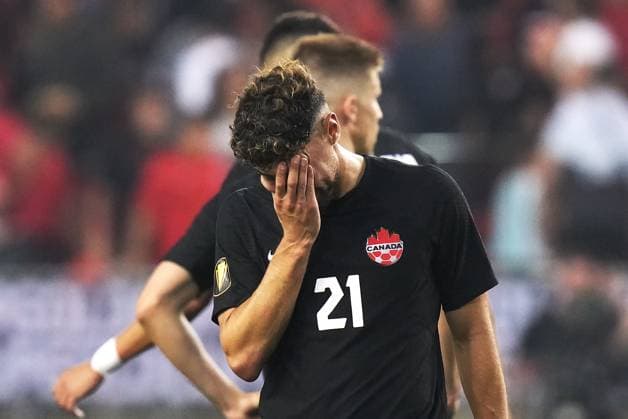 June 27, 2023, TORONTO, ON, CAN: Canada s Jonathan Osorio (21) reacts following a draw against Guadeloupe in CONCACAF Gold Cup group stage action in Toronto, on Tuesday, June 27, 2023. Canada News - June 27, 2023  - ZUMAc35_ 20230627_zaf_c35_124 Copyright: xChrisxYoungx