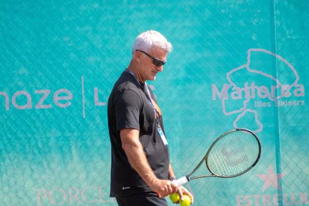 20230627 Mallorca Championships 2023 CALVIA, SPAIN JUNE 27 2023 Apostolos Tsitsipas at Mallorca Championships 2023 on June 27, 2023 in Calvia, Santa Ponsa Country Club Calvia Baleares Spain