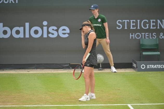 28 06 2023, xbrx, tennis bad homburg open wta 250, emspor, v l rodina, evgeniya, disappointed, disappointment, focused, focused bad homburg
