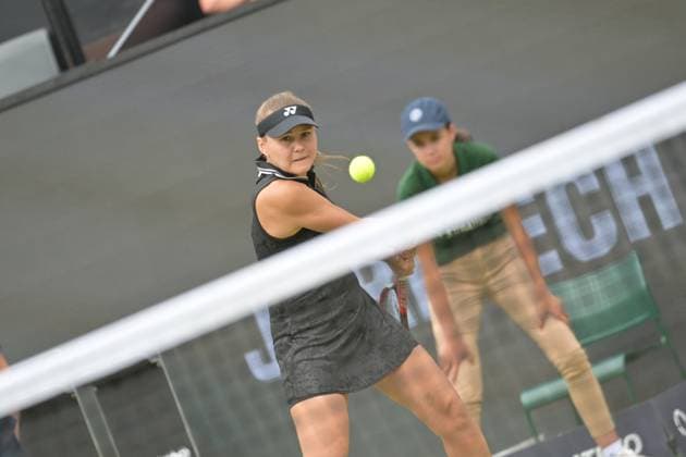 28 06 2023, xbrx, tennis bad homburg open wta 250, emspor, v l rodina, evgeniya, plays the ball, focused, concentrated bad homburg