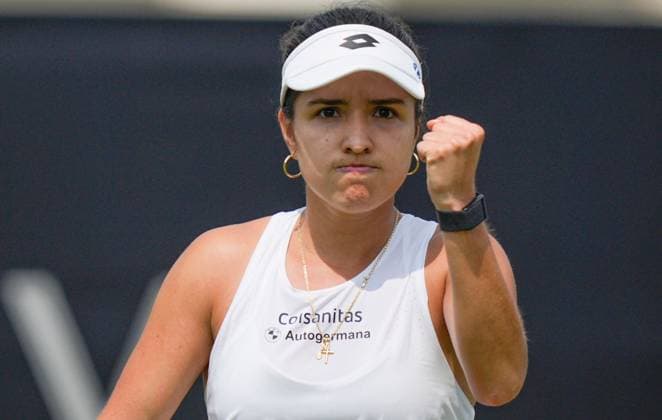 Mandatory Credit: Photo by Dave Shopland Shutterstock (13984799bl) Columbia s Camila Osorio Rothesay International Eastbourne, Tennis, Day Three, Devonshire Park, Eastbourne, UK - 28 Jun 2023 Rothesay International Eastbourne, Tennis, Day Three, Devonshire Park, Eastbourne, UK - 28 Jun 2023 Copyright: xDavexShopland Shutterstockx 13984799bl