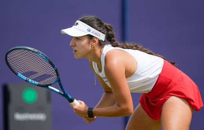 Mandatory Credit: Photo by Dave Shopland Shutterstock (13984799bo) Columbia s Camila Osorio Rothesay International Eastbourne, Tennis, Day Three, Devonshire Park, Eastbourne, UK - 28 Jun 2023 Rothesay International Eastbourne, Tennis, Day Three, Devonshire Park, Eastbourne, UK - 28 Jun 2023 Copyright: xDavexShopland Shutterstockx 13984799bo