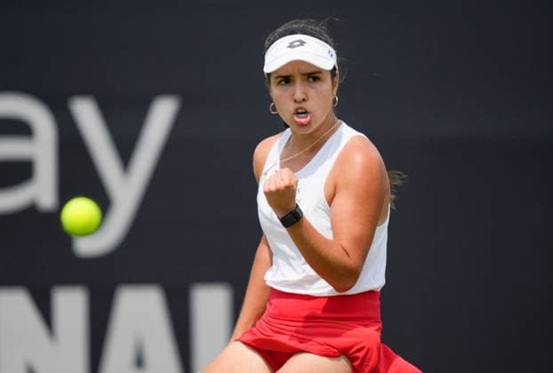 Mandatory Credit: Photo by Dave Shopland Shutterstock (13984799bn) Columbia s Camila Osorio Rothesay International Eastbourne, Tennis, Day Three, Devonshire Park, Eastbourne, UK - 28 Jun 2023 Rothesay International Eastbourne, Tennis, Day Three, Devonshire Park, Eastbourne, UK - 28 Jun 2023 Copyright: xDavexShopland Shutterstockx 13984799bn