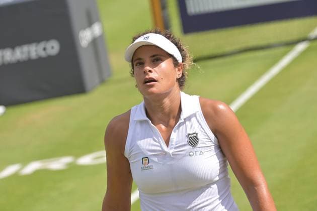 28 06 2023, xbrx, tennis bad homburg open wta 250, emspor, v l sherif, mayar EGY ,focused, concentrated, bad homburg