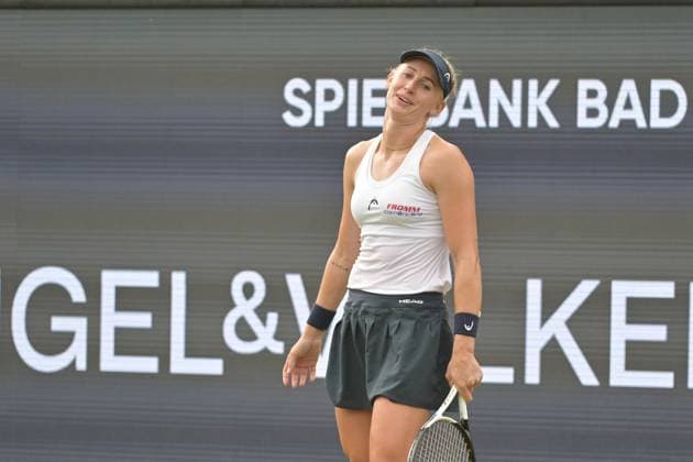 28 06 2023, xbrx, Tennis Bad Homburg Open WTA 250, emspor, v l Teichmann, Jil SUI , disappointed, disappointment, focused, focused Bad Homburg