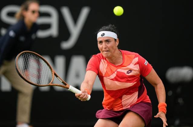 Mandatory Credit: Photo by Dave Shopland Shutterstock (13984799da) Tunisia s Ons Jabeur in 2nd round defeat Rothesay International Eastbourne, Tennis, Day Three, Devonshire Park, Eastbourne, UK - 28 Jun 2023 Rothesay International Eastbourne, Tennis, Day Three, Devonshire Park, Eastbourne, UK - 28 Jun 2023 Copyright: xDavexShopland Shutterstockx 13984799da