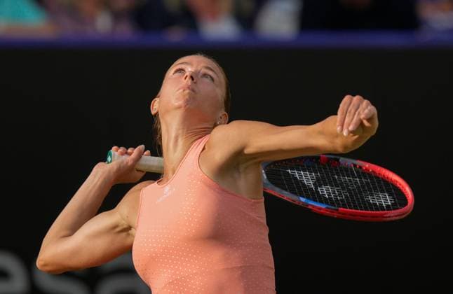 Mandatory Credit: Photo by Dave Shopland Shutterstock (13984799dq) Italy s Camila Giorgi action in her straight sets 2nd round win Rothesay International Eastbourne, Tennis, Day Three, Devonshire Park, Eastbourne, UK - 28 Jun 2023 Rothesay International Eastbourne, Tennis, Day Three, Devonshire Park, Eastbourne, UK - 28 Jun 2023 Copyright: xDavexShopland Shutterstockx 13984799dq